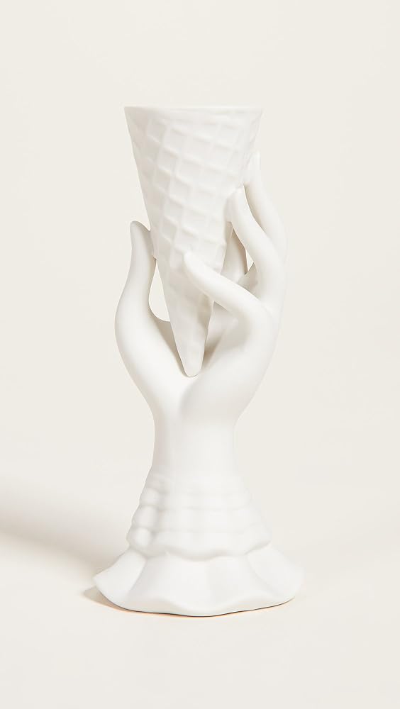 Amazon.com: Jonathan Adler Women's I Scream Vase, White, One Size